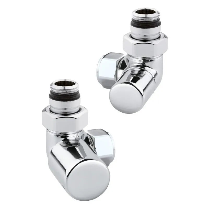 Valvola manuale ad angolo 90° KF con otturatore a soffietto