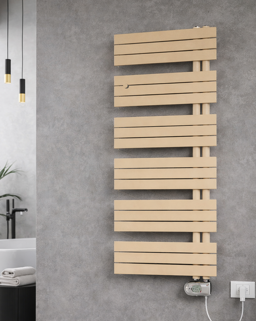 Kelly radiatore elettrico adatto a bagni moderni e classici. Allaccio sia destra che dinistra