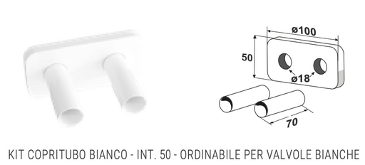 KIT COPRITUBO BIANCO - INT. 50 5103000000152