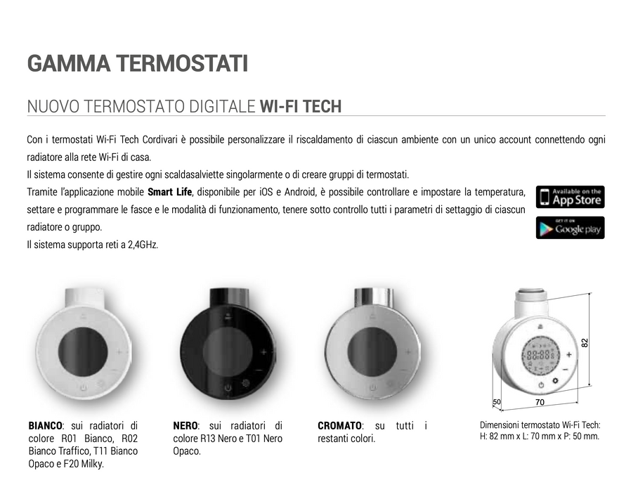 Termostato digitale Wi-Fi Tech Cordivari