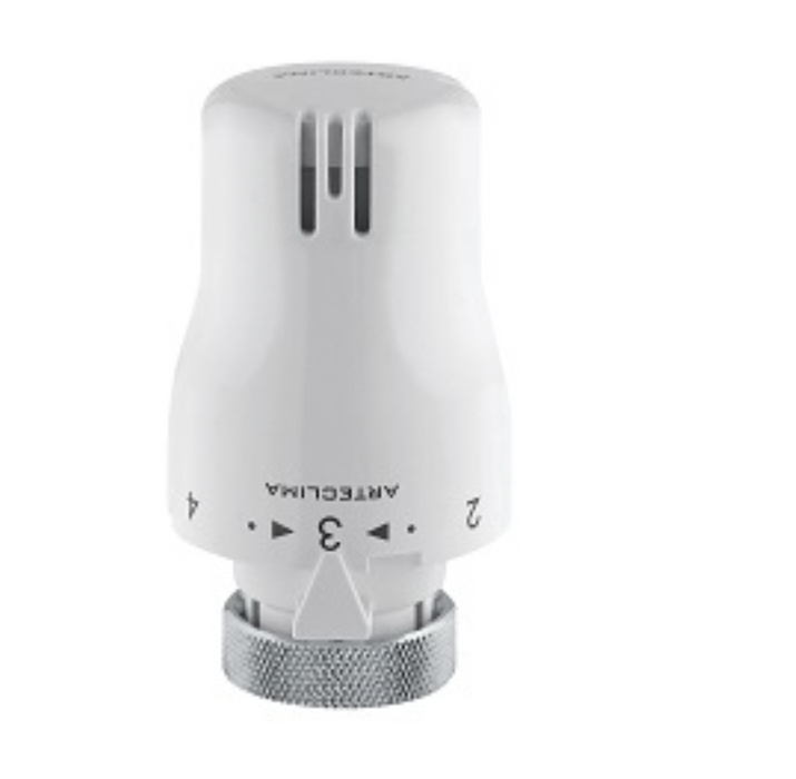 Kit Valvola dritta Termostatica e Detentore  per termosifoni dn 1/2