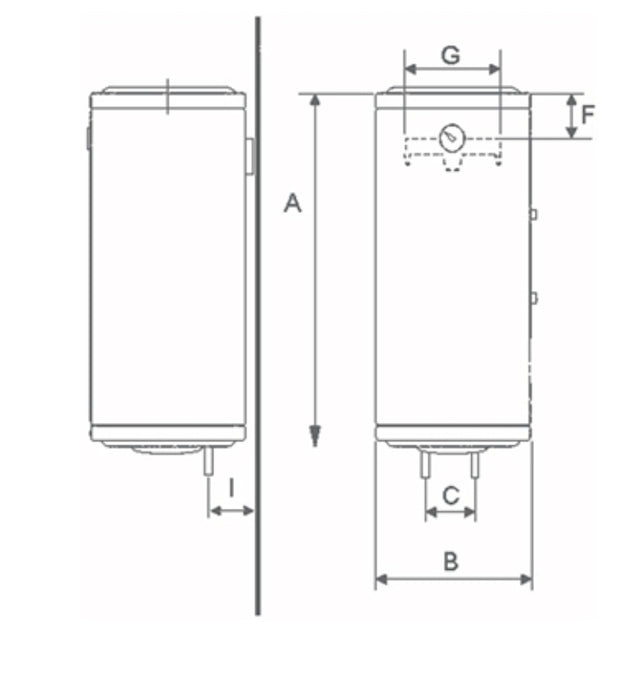 Scaldabagno elettrico scaldacqua boiler verticale BANDINI 80Lt garanzia 2 e 5 anni