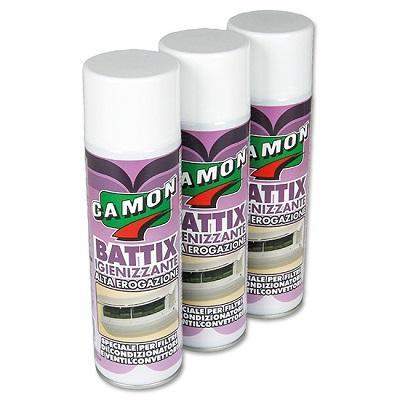 Detergente deodorante spray sanificante climatizzatori condizionatori BATTIX 500ml - KIT 10 confezioni