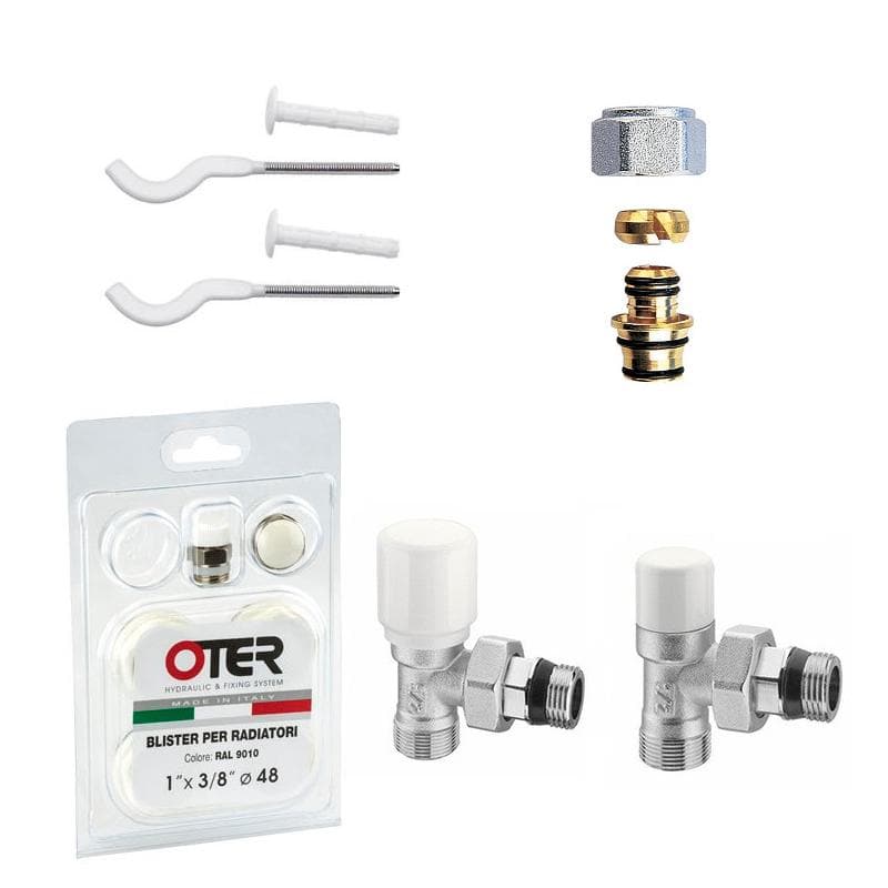 3 Supporti Per Termosifone In ABS - Reggitubo Per Bagno Universali 5cm - Foto 3