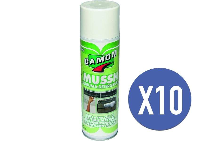 Kit Schiuma sanificante detergente climatizzatori condizionatori MUSSH 500ml - 10 confezioni