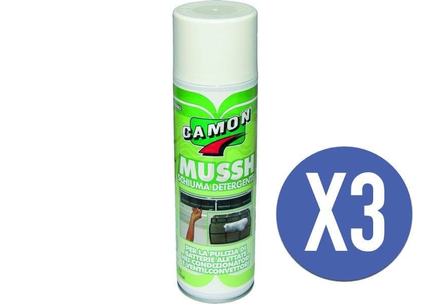 Kit Schiuma sanificante detergente climatizzatori condizionatori MUSSH 500ml - 3 confezioni